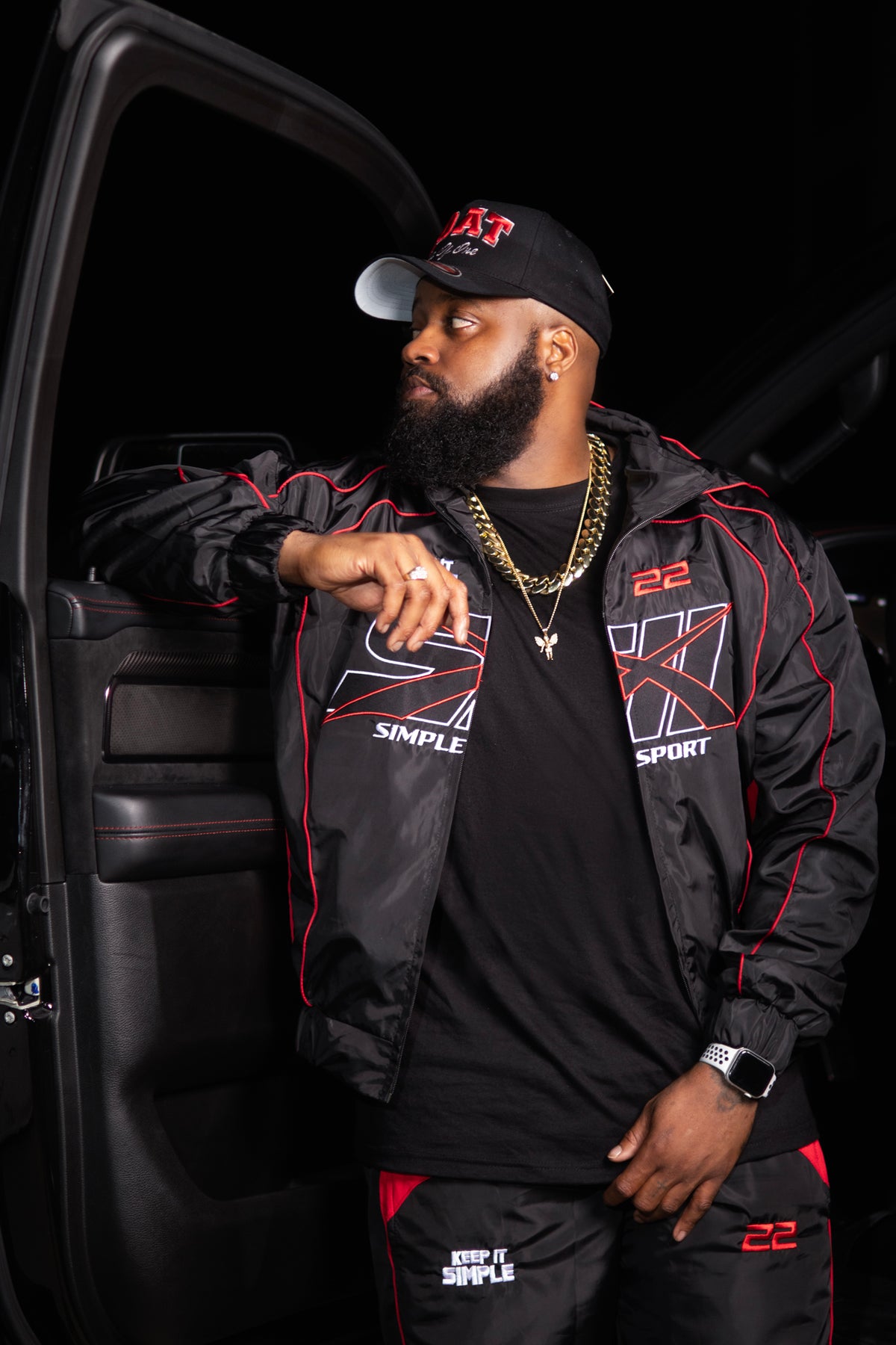 Red/Black Simple Sport Tracksuit (PRE-ORDER)