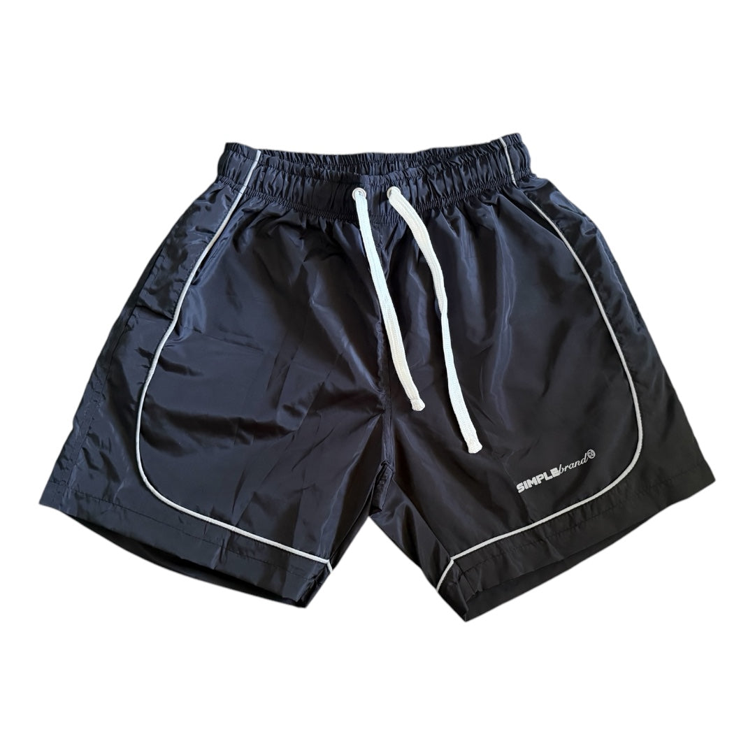 Nylon Windbreaker Shorts (Black)- Reflective – Simple Brand