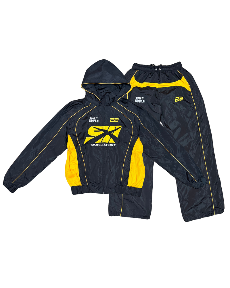 Yellow/Black Simple Sport Tracksuit (PRE-ORDER)