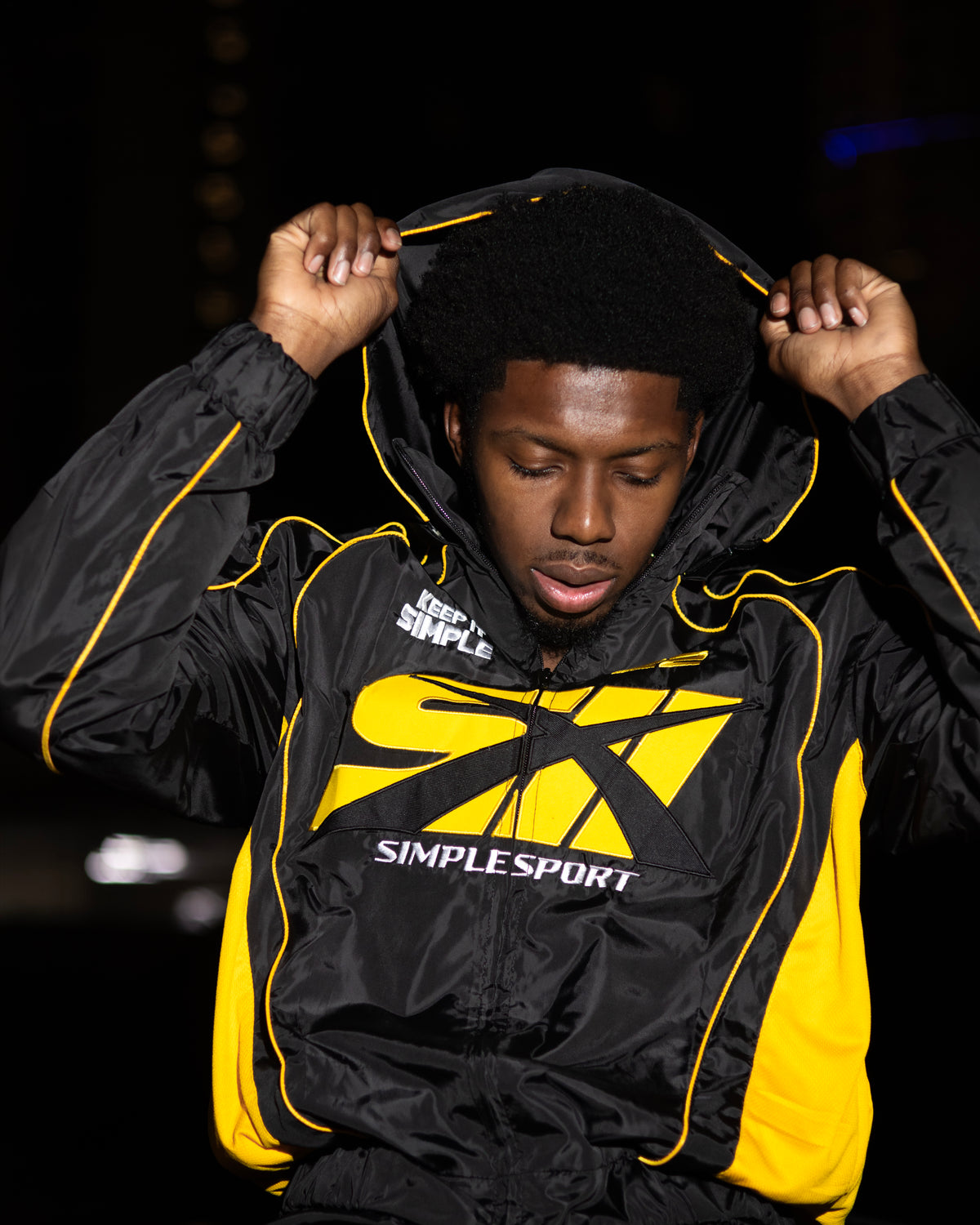 Yellow/Black Simple Sport Tracksuit (PRE-ORDER)