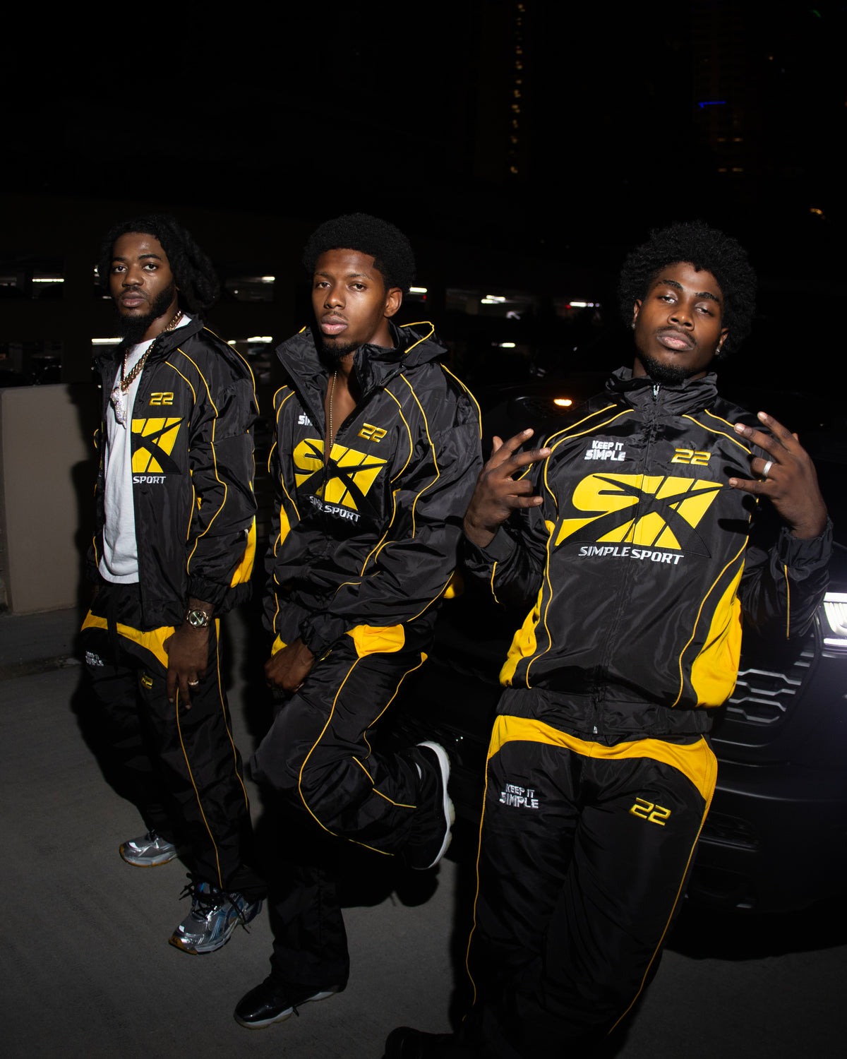 Yellow/Black Simple Sport Tracksuit (PRE-ORDER)
